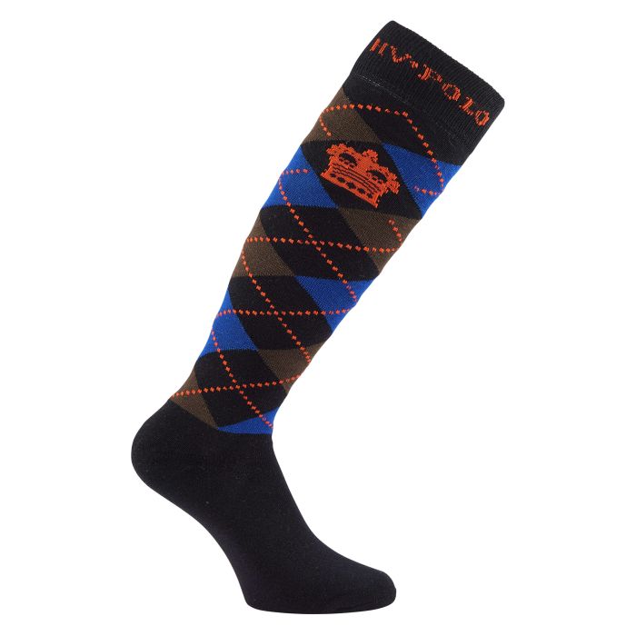 Socks HVPArgyle - 6550 - Black-Orange