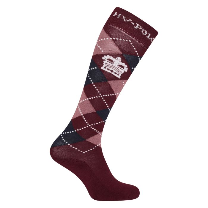 Socks HVPArgyle - 4018 - Dark berry