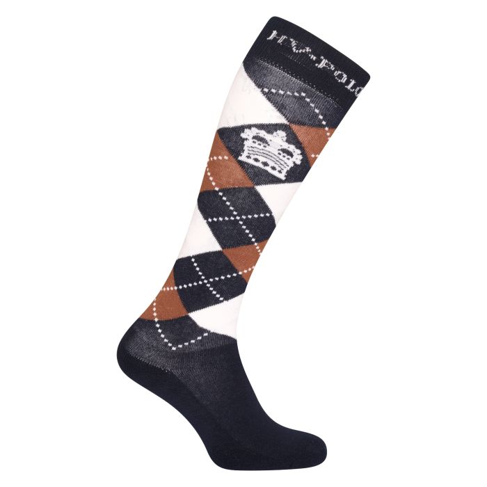 Socks HVPArgyle - 5748 - Navy-Camel