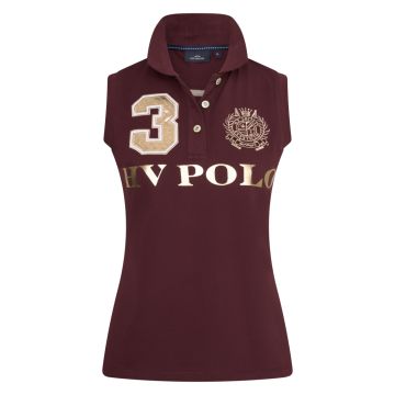 Polo shirt sleeveless Favouritas Luxury -  Dark berry