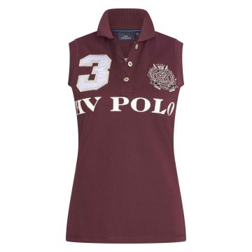 Polo shirt Favouritas sleeveless -  Dark berry