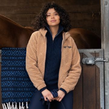 Bomber jacket HVP-Vera chain -  Camel