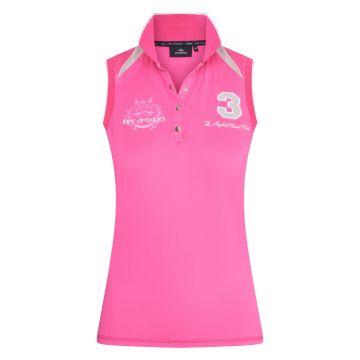 Poloshirt Sleeveless Favouritas Tech -  Neon Fuchsia