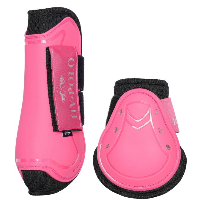 Tendon and fetlock bootset HVPClassic - 4064 - Power pink Tendon and fetlock bootset HVPClassic - 4064 - Power pink