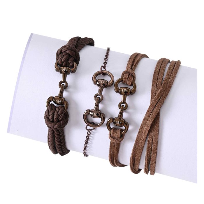 Bracelet HVPJula, set of 3 pcs - 8000 - Brown