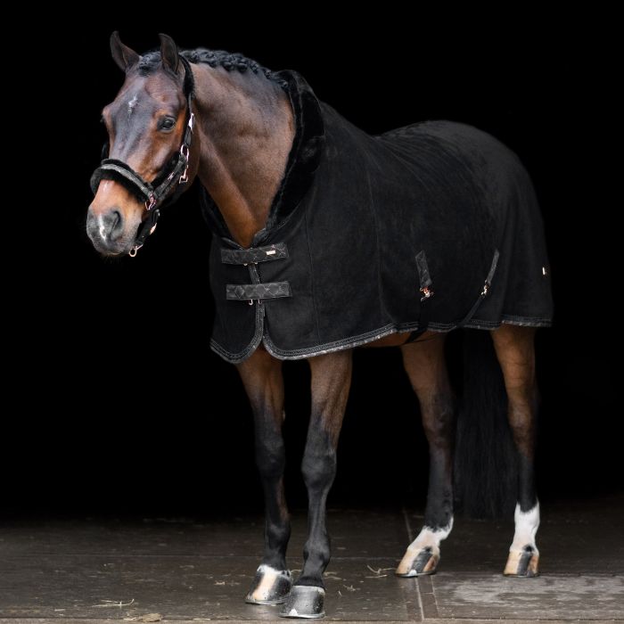 Fleece blanket HVPWelmoed Shine - 9000 - Black