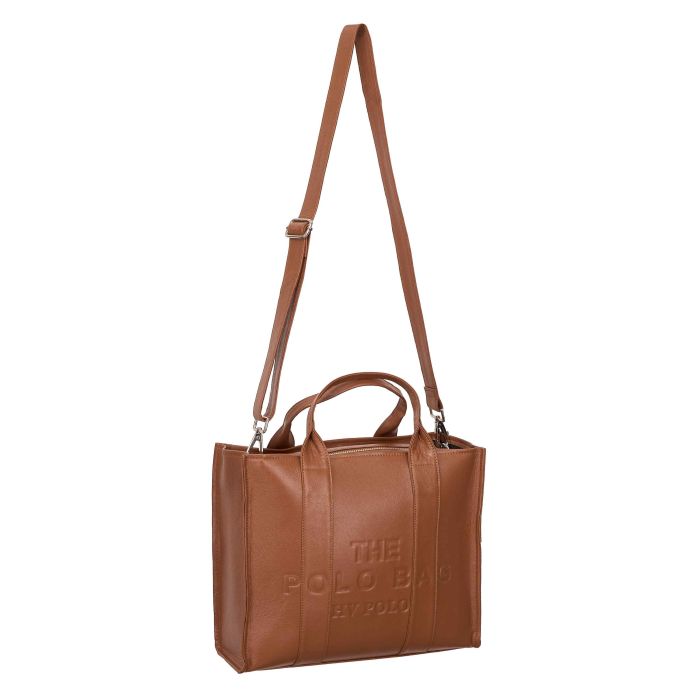 Leather bag HVPDacy Polo - 8004 - Cognac