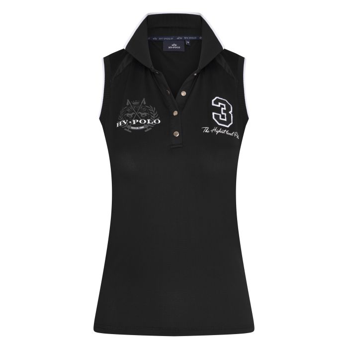 Polo shirt Favouritas Tech sleeveless - 9000 - Black Polo shirt Favouritas Tech sleeveless - 9000 - Black