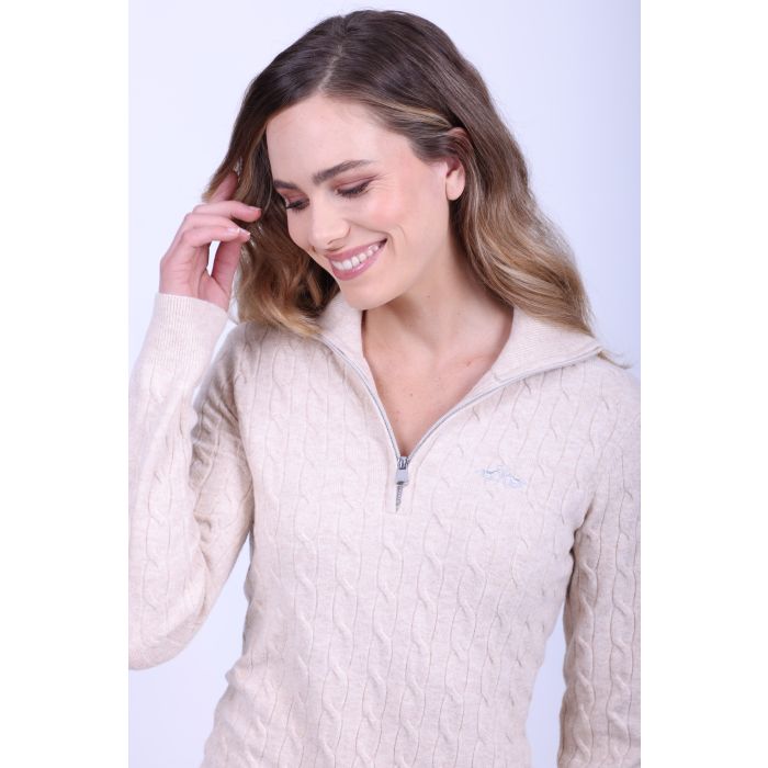 Knitted pullover HVPLuna - 1025 - Sand melange Knitted pullover HVPLuna - 1025 - Sand melange