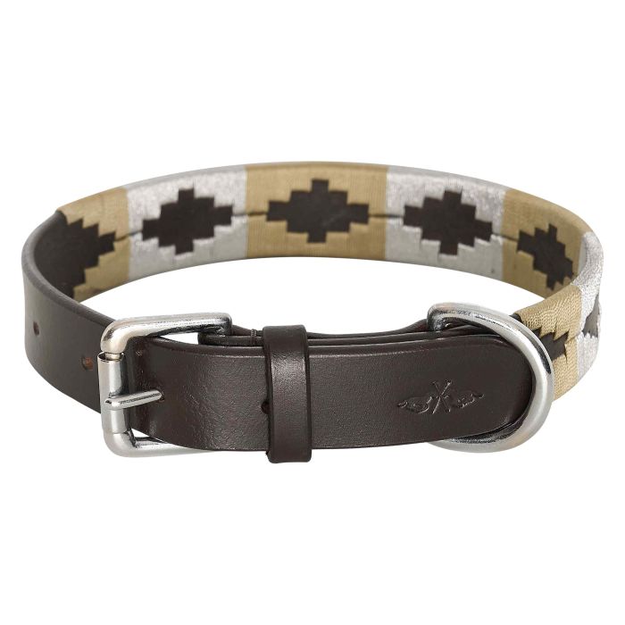 Dog collar HVPChaya - 8597 - Brown-Pebble