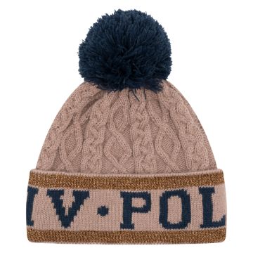 Beanie HV POLO-Knit -  Brown melange