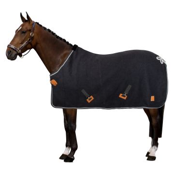 Wool Blanket HVP-Scottie -  Dark Grey melange