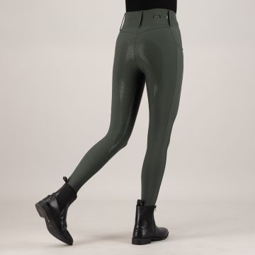 Riding tights HVP-Favourite FullGrip -  Duck green