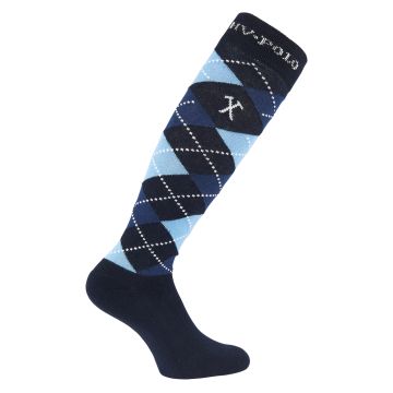 Socks HVP-Argyle -  Navy-Air-Navy melange