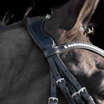 Weymouth bridle HVP-Legacy deluxe -  Black