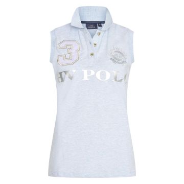Polo shirt Favouritas sleeveless -  Cloud melange
