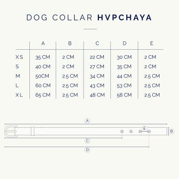 Dog collar HVP-Chaya -  Blush