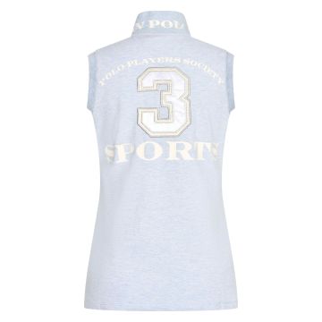Polo shirt Favouritas sleeveless -  Cloud melange