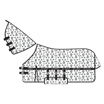 Fly blanket HVP-Nena AOP -  White 