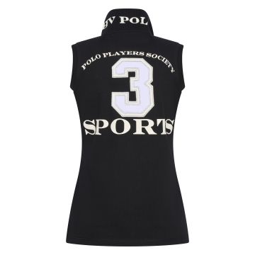 Polo shirt Favouritas sleeveless -  Black