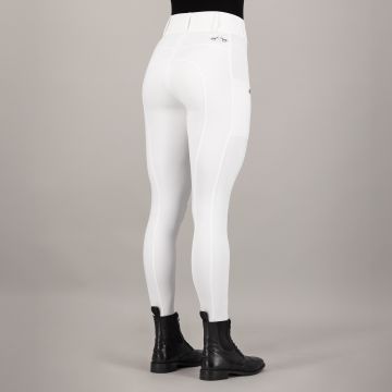 Riding tights HVP-Evi FullGrip -  White 